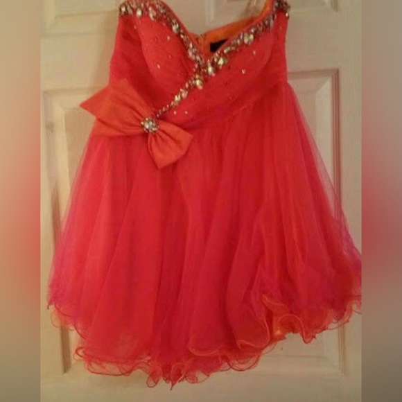 Alyce Paris Size 12 Multi Color Rhinestones Crystals Shout Gown Formal Cocktail - Picture 3 of 3